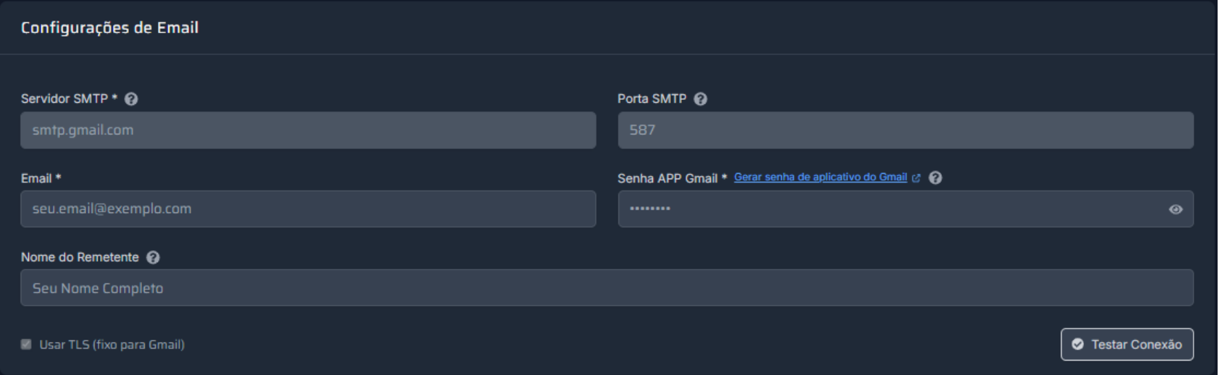 Automatic Search Form - Step One Screen